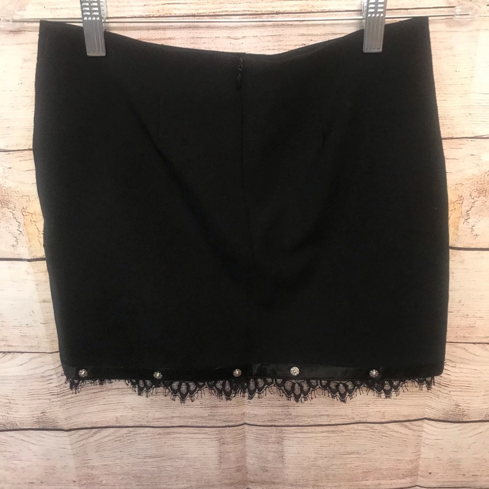 ABS Allen Schwartz Little Black Skirt Ladies Sz 2 - Picture 4 of 5